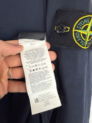 Blue Stone Island sweatshirt