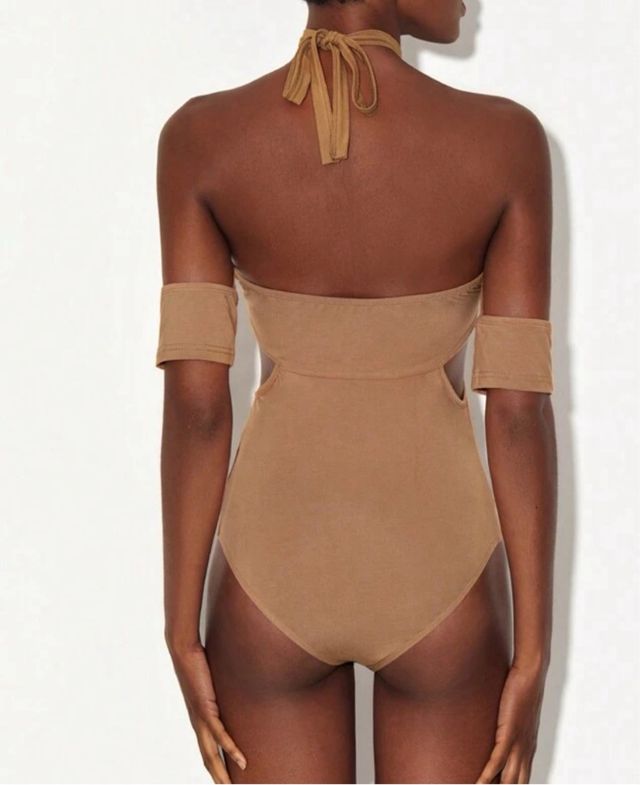 Body Shein Talla XS Color Nude/Marrón