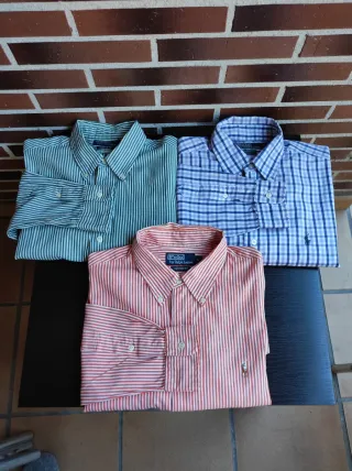 Lote 3 Camisas Polo Ralph Lauren T. M Manga Larga