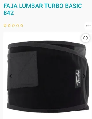 Faja Lumbar Turbo Basic Negra