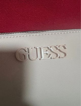 Borsa GUESS tracolla donna rosa cipria e nera