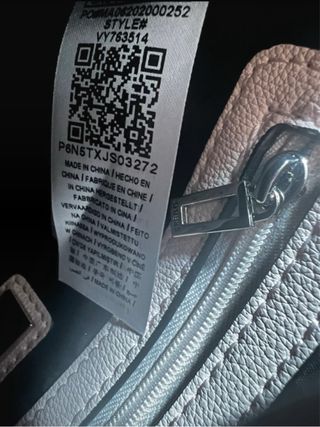 Borsa GUESS tracolla donna rosa cipria e nera