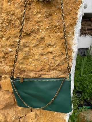 Bolso de piel verde Estilo: Cassy