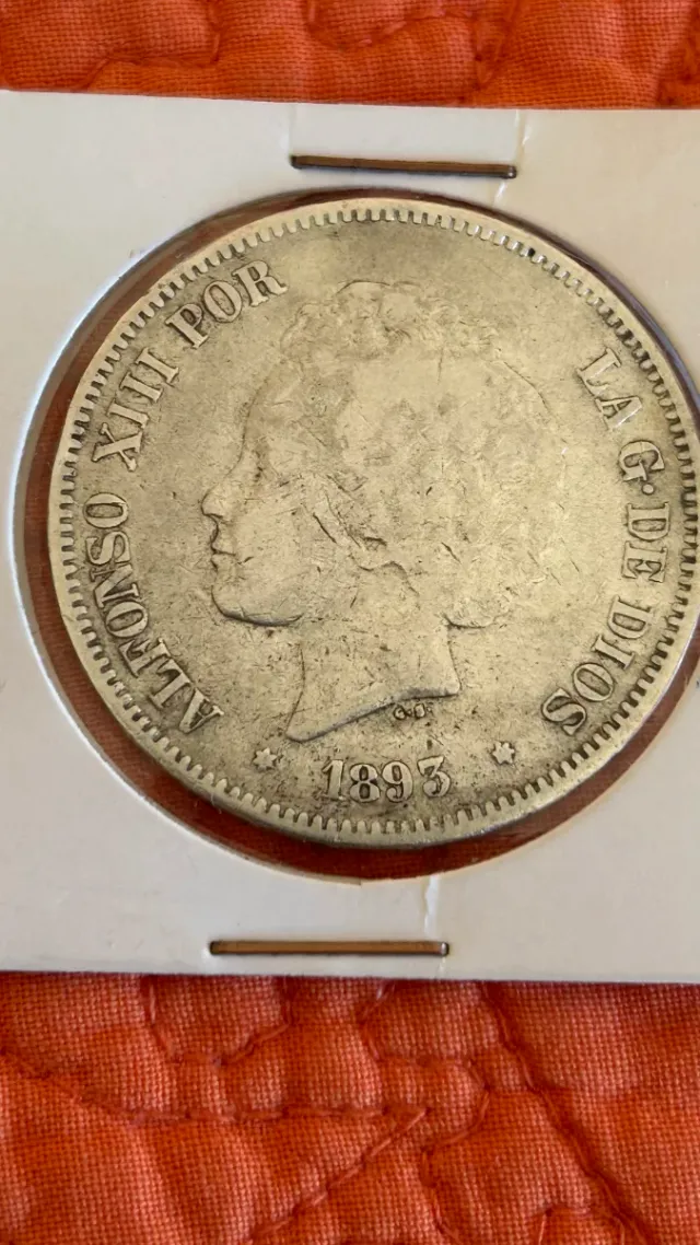 Moneda Alfonso XIII 1893