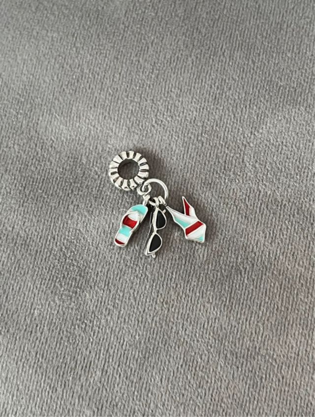 Charm playa bañador. Bañado en plata. NUEVO