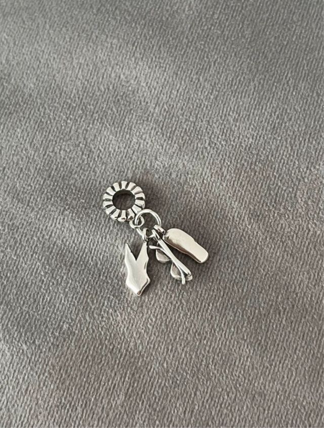 Charm playa bañador. Bañado en plata. NUEVO