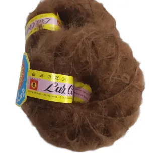 Lote 20 ovillos Mohair lana visón 50g