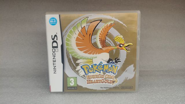 🇪🇸 Caja y manual Pokémon Oro HeartGold Original