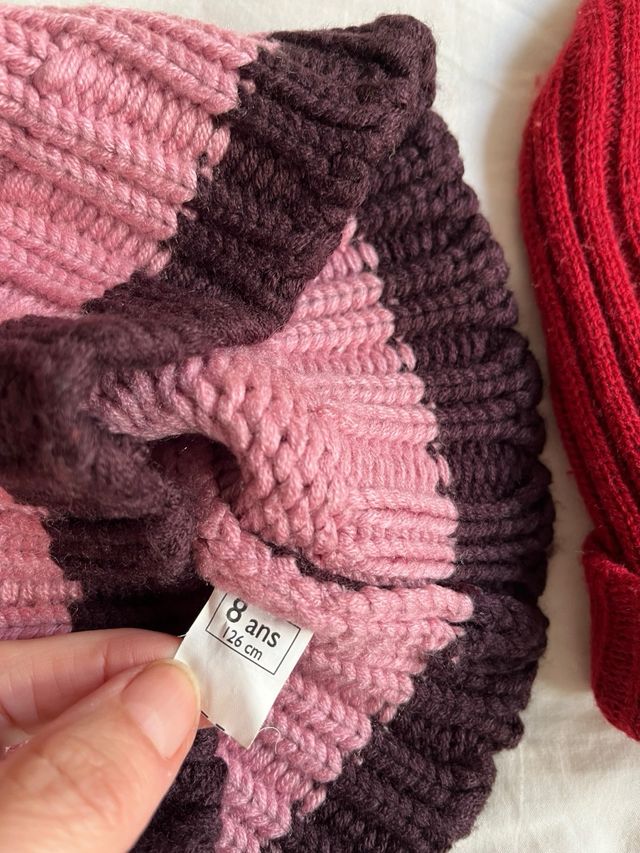 2 Gorros Invierno Talla 8 Años