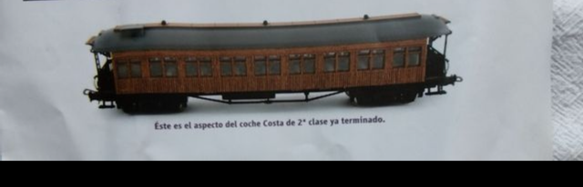 Coche Costa 2ª Clase RENFE