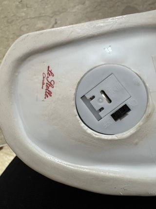 Angelo ceramica con led e stella