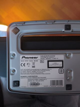 Pioneer X-SMC1-K Sistema de Audio Negro/Plata