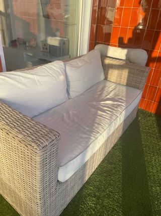 Sofá exterior beige
