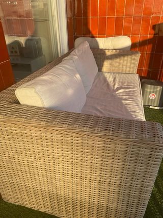Sofá exterior beige