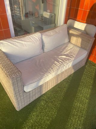 Sofá exterior beige