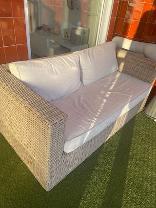 Sofá exterior beige