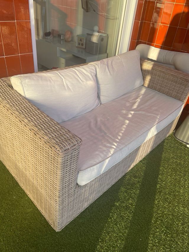 Sofá exterior beige