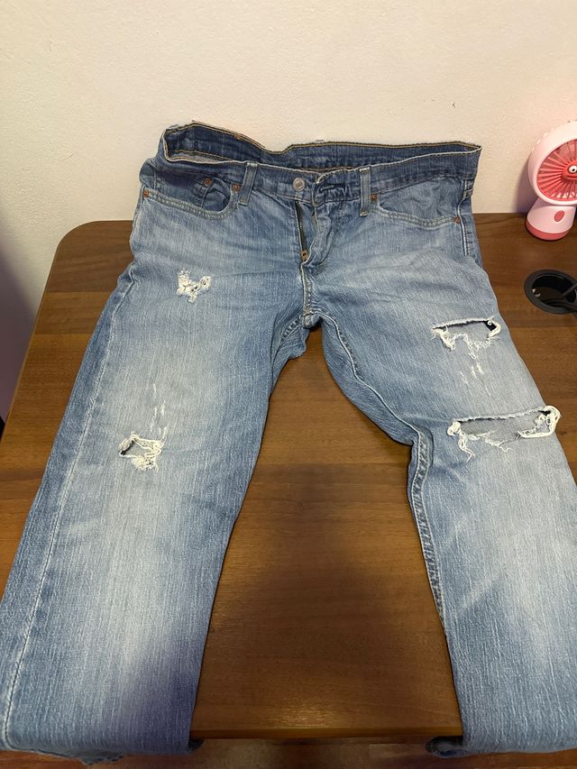 Jeans Levi's Uomo Blu Strappati