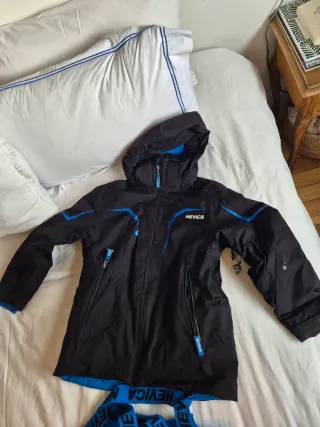 Conjunto Ropa Esquí Infantil Negro y Azul