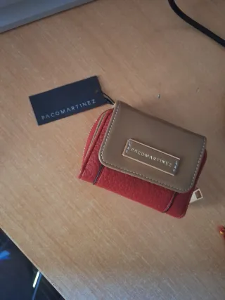 Cartera Paco Martinez Roja y Marrón