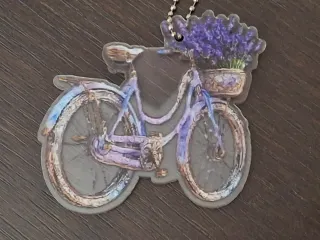 Colgante/Llavero Bicicleta Flores