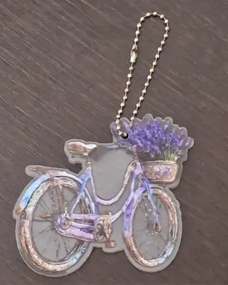 Colgante/Llavero Bicicleta Flores