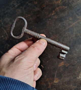 Antica chiave in ferro '800