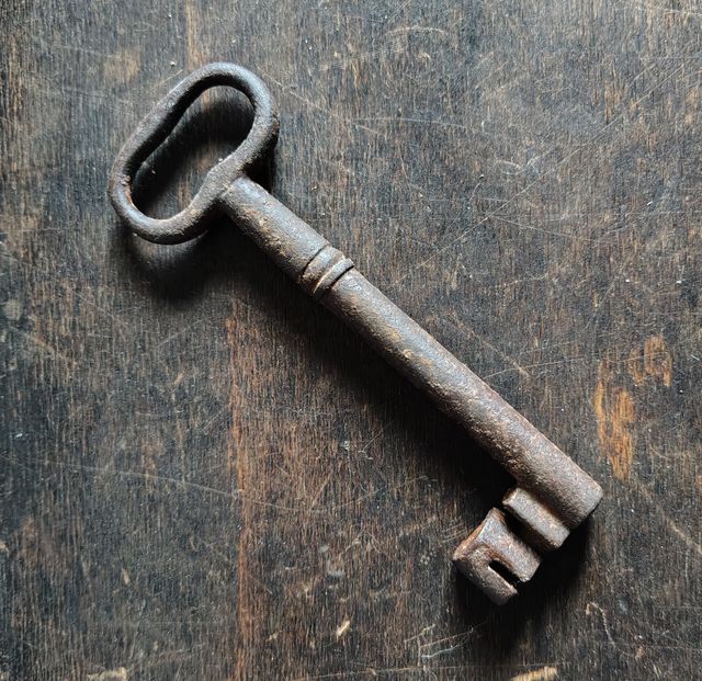 Antica chiave in ferro '800