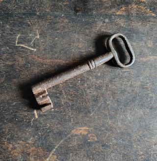 Antica chiave in ferro '800