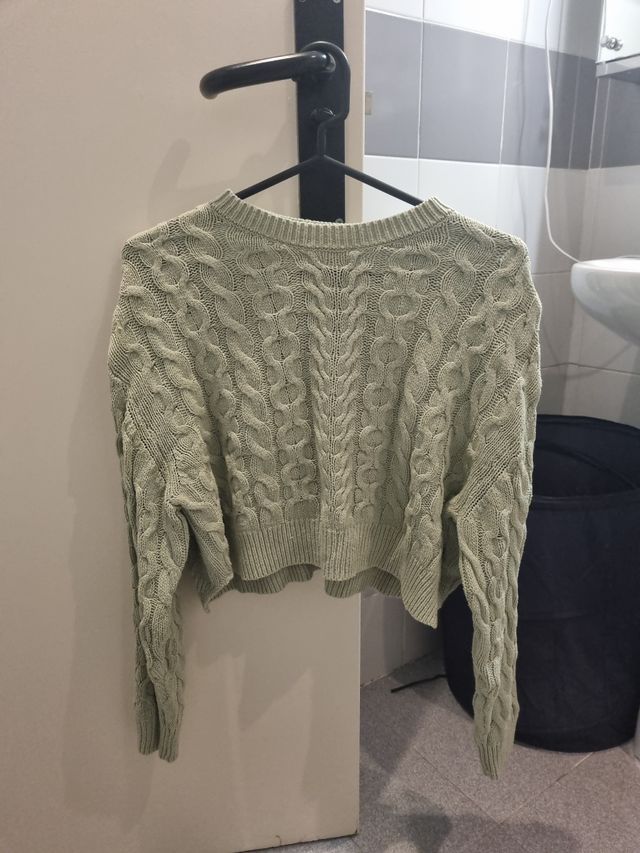 Jersey verde trenzado