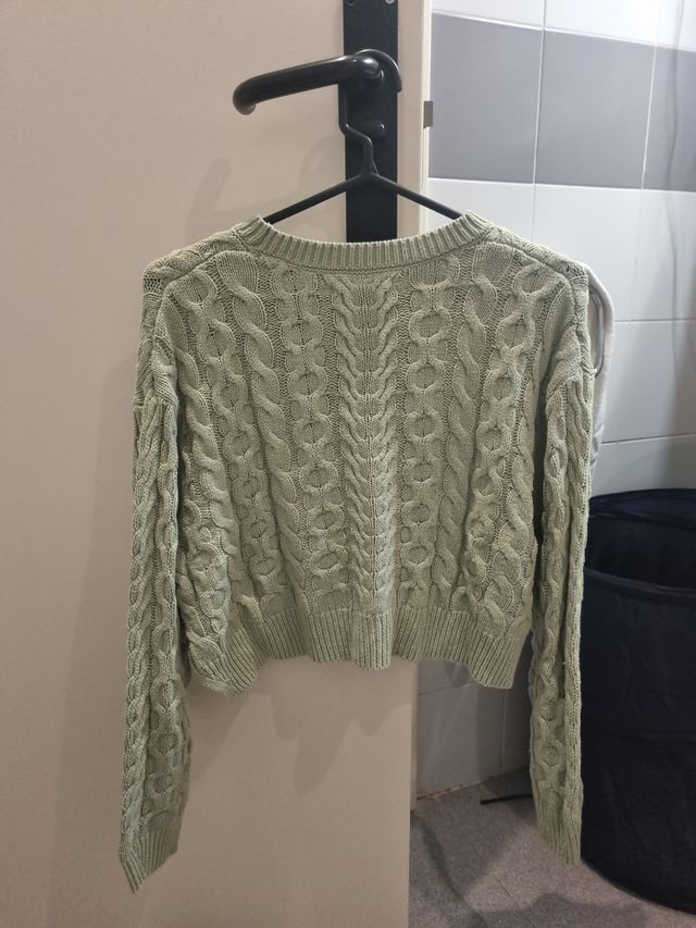 Jersey verde trenzado