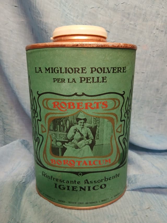 Scatola latta ( cartone ) Borotalco Roberts 