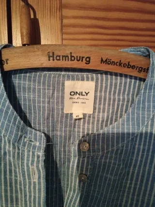 Vestido Verano Talla L Rayas Azul Blanco