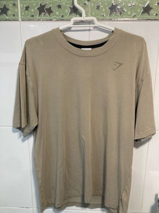 Camiseta Gymshark Beige Talla M