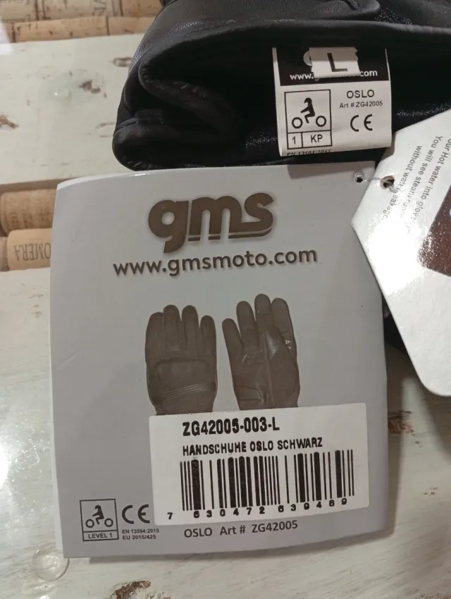 Guantes de moto negros L