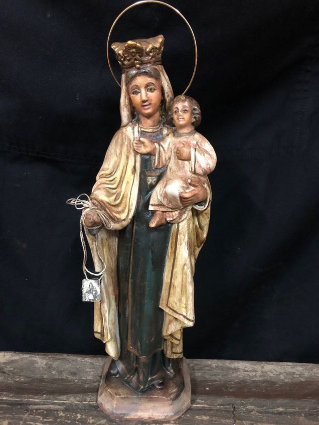 Virgen del Carmen 31 cm + corona Buen Precio 