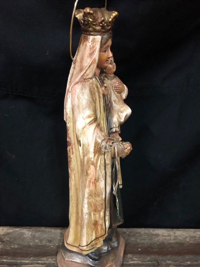 Virgen del Carmen 31 cm + corona Buen Precio 