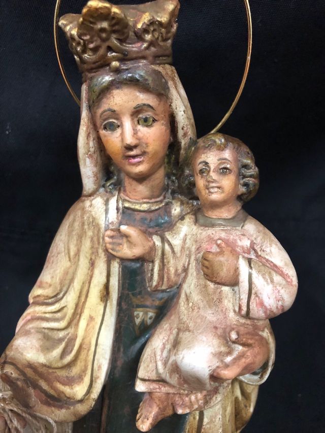 Virgen del Carmen 31 cm + corona Buen Precio 