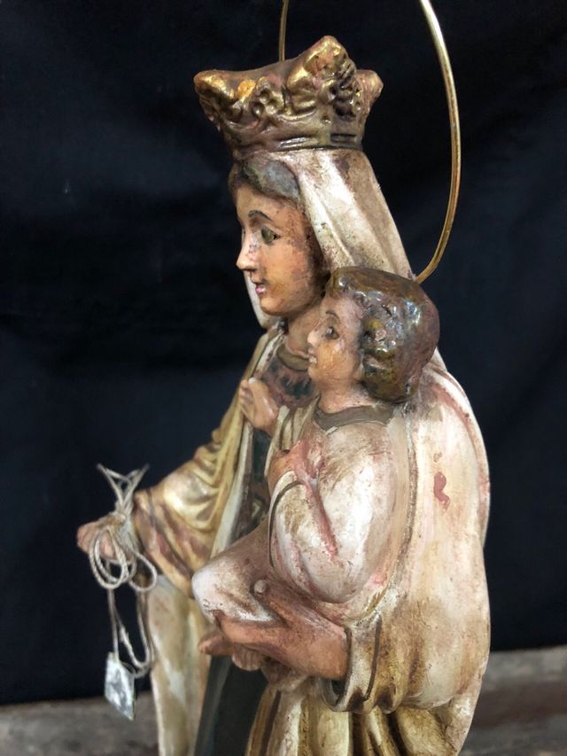 Virgen del Carmen 31 cm + corona Buen Precio 