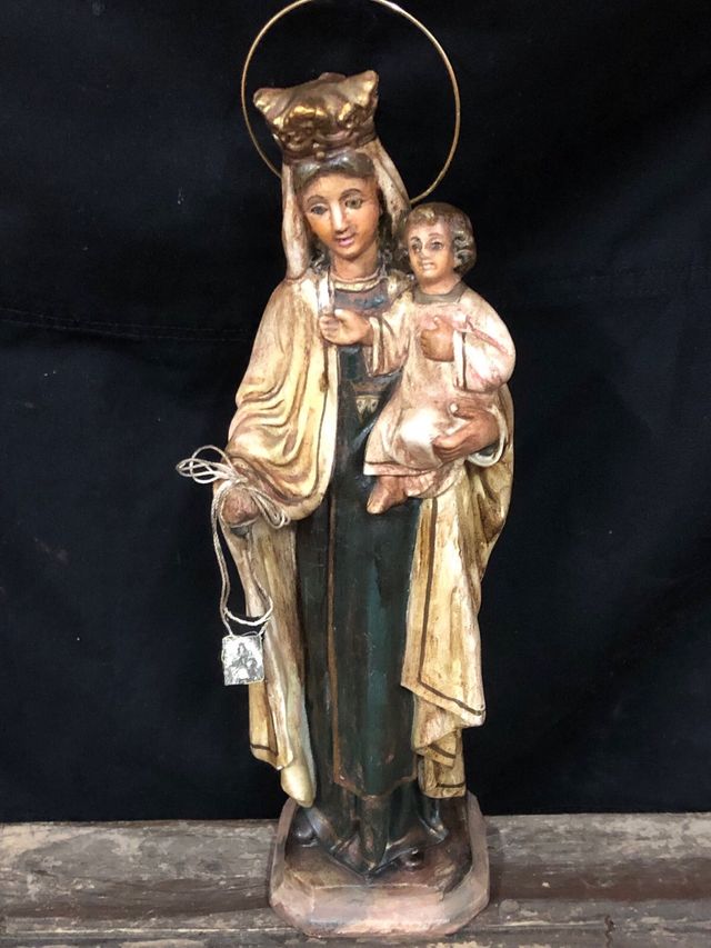 Virgen del Carmen 31 cm + corona Buen Precio 