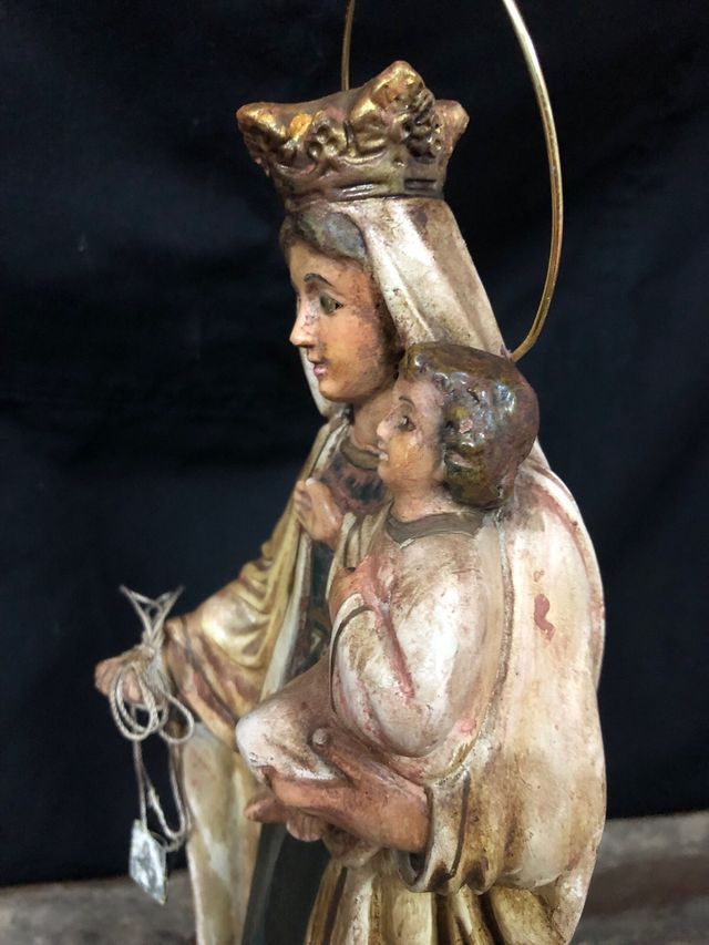 Virgen del Carmen 31 cm + corona Buen Precio 