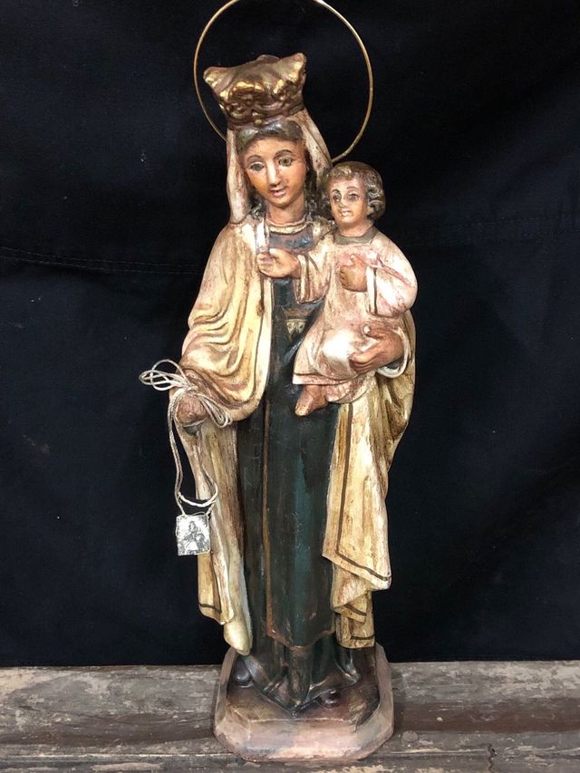 Virgen del Carmen 31 cm + corona Buen Precio 