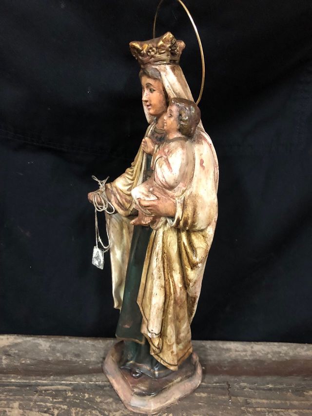 Virgen del Carmen 31 cm + corona Buen Precio 