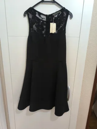 Vestido negro fiesta encaje