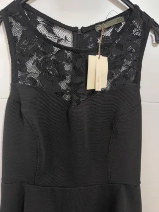 Vestido negro fiesta encaje