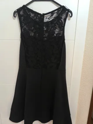 Vestido negro fiesta encaje