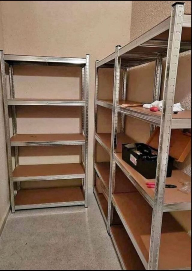 Pack 3 Estanterías Metálicas Galvanizadas