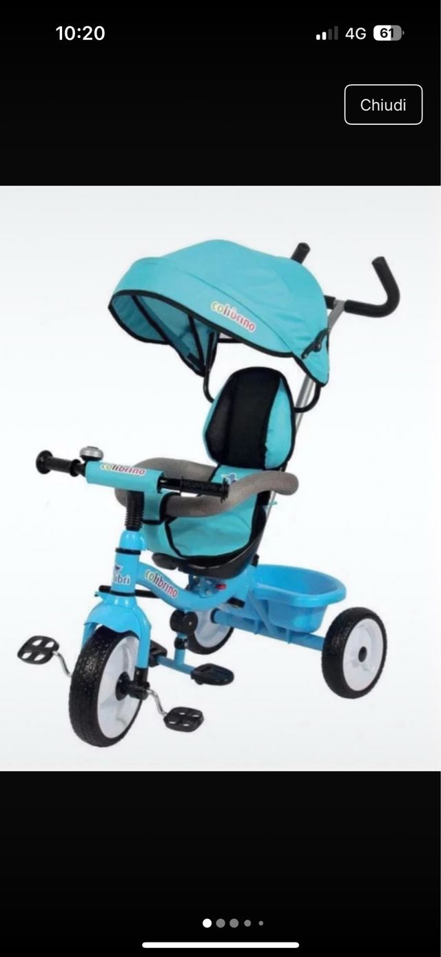 Triciclo azzurro Colibrino