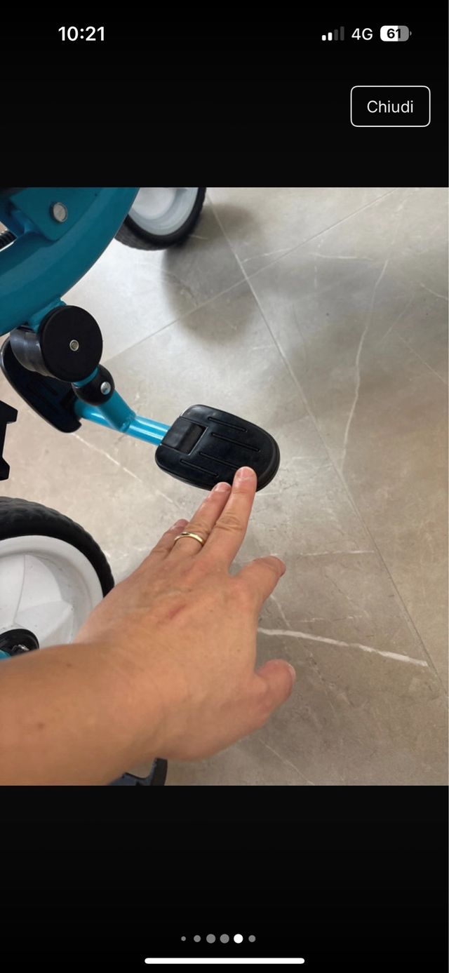 Triciclo azzurro Colibrino