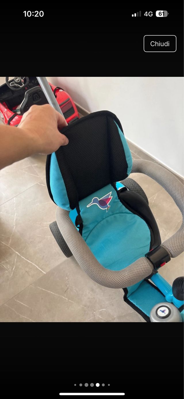 Triciclo azzurro Colibrino